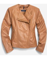 Cole Haan - Women's Asymmetrical Leather Jacket - Lyst