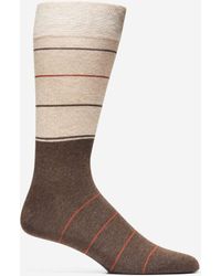 Cole Haan - Men's Color Block Stripe Dress Crew Socks - Lyst