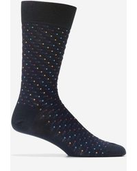 Cole Haan - Men's Abstract Color Block Dress Crew Socks - Lyst