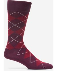 Cole Haan - Classic Argyle Dress Crew Socks - Lyst