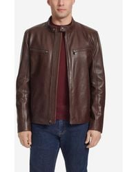Cole Haan - Men's Classic Zip-front Moto Jacket - Lyst