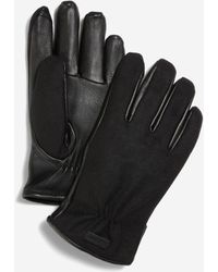 Cole Haan - Wool Back Leather Glove - Lyst