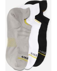 Cole Haan - 3 Pair Zerøgrand Baselayer Liner Socks - Lyst