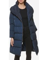 Cole Haan - Women's Signature Asymmetrical Collar Convertible Coat 40in - Lyst