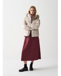 Colmar - Doudoune À Col Montant Avec Imitation Fourrure, Couleur Chanvre, Taille - Lyst