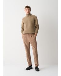 Colmar - Pull À Col Roulé Côtelé, Couleur Mocha, Taille - Lyst