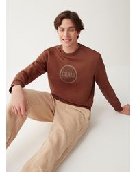 Colmar - Felpa Girocollo Con Maxi Logo Stampato, Colore: Autumn, Taglia - Lyst