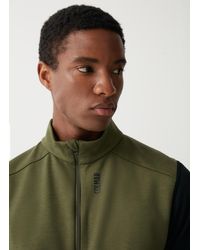 Colmar - Veste Sans Manches Zippée Pleine Longueur En Interlock Stretch, Couleur Musk, Taille - Lyst