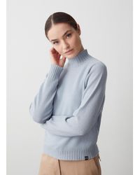 Colmar - Pullover Con Collo A Vulcano 100% Lana, Colore Polar, Taglia - Lyst