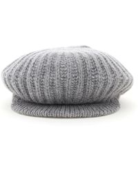 Max Mara Mandare Flat Cap - Grey