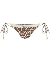Tory Burch - Leopard Print Bikini Bottom - Lyst