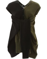Marni Cardigan con pannelli - Nero