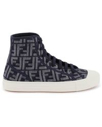 Fendi - 'Domino' High-Top Sneakers - Lyst