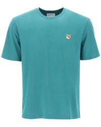 Maison Kitsuné - T Shirt In Jersey Con Patch Fox Head - Lyst