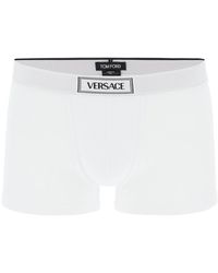 Versace - Intimate Boxer Shorts With Logo Band - Lyst