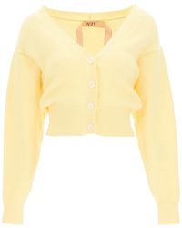 N°21 Short Cardigan - Yellow