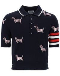 Thom Browne - Hector Knitted Polo Shirt - Lyst
