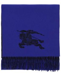 Burberry - Reversible Cashmere Scarf With Ekd - Lyst