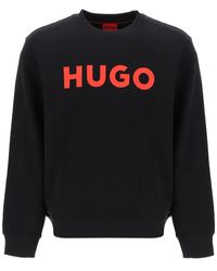 HUGO - Dem Logo Sweatshirt - Lyst