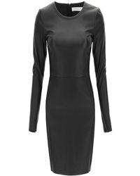 DROMe Leather Mini Dress - Black