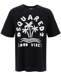 DSquared² - T Shirt With Logo Print - Lyst