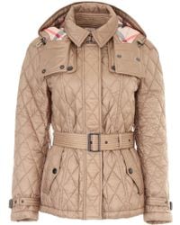 Burberry Short Finsbridge Jacket - Natural