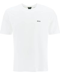 BOSS - Stretch Cotton T-shirt - Lyst
