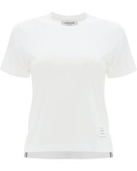 Thom Browne - Lightweight T-Shirt With Sl - Lyst