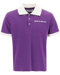 Youths in Balaclava Printed Polo Shirt - Purple