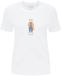 Maison Kitsuné - Dressed Fox T Shirt - Lyst