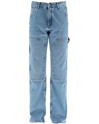 Off-White c/o Virgil Abloh Flared Carpenter Jeans - Blue