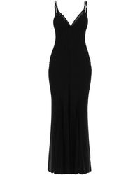 Dolce & Gabbana - Stretch Tulle Maxi Bustier Dress In - Lyst