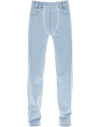 GmbH - Straight Leg Jeans With Double Zipper - Lyst