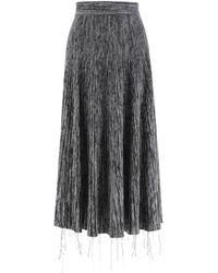 Marni GONNA LUNGA IN MAGLIA - Grigio