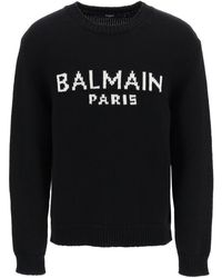 Balmain - Sweater With Logo - Lyst