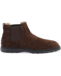 Tod's - W. G. Chelsea Ankle Boots - Lyst