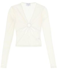 Collina Strada - 'Flower' Top With Cut Outs - Lyst