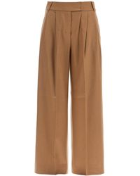 Max Mara - Wide Flannel Trousers For Comfortable - Lyst