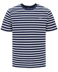 A.P.C. - Emilien Striped T Shirt - Lyst