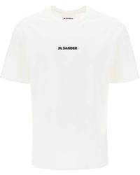 Jil Sander - T-Shirt With Logo Print - Lyst