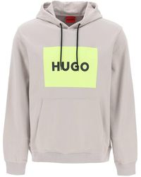 HUGO - Felpa Duratschi Con Box Logo - Lyst