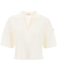 Moncler - Polo Shirt With Poplin Inserts - Lyst