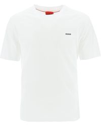 HUGO T-Shirt Oversize Con Logo - Bianco