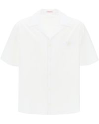 Valentino Garavani - "V Detail Bowling Shirt With V - Lyst