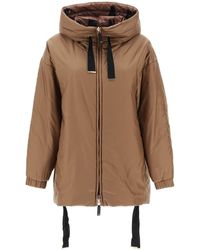 Max Mara The Cube - 'Greenlo' Reversible Jacket With Cameluxe Padding - Lyst