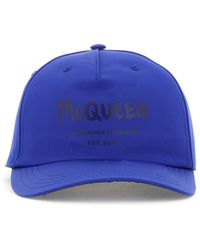 Alexander McQueen - 'mcqueen Graffiti' Baseball Hat - Lyst