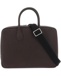 Valextra - Leather Business Bag - Lyst