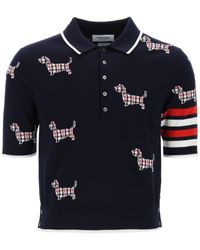 Thom Browne - Polo Hector In Maglia - Lyst