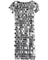 paco rabanne silver dress