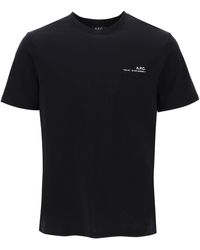 A.P.C. - T Shirt Item Con Stampa Logo - Lyst